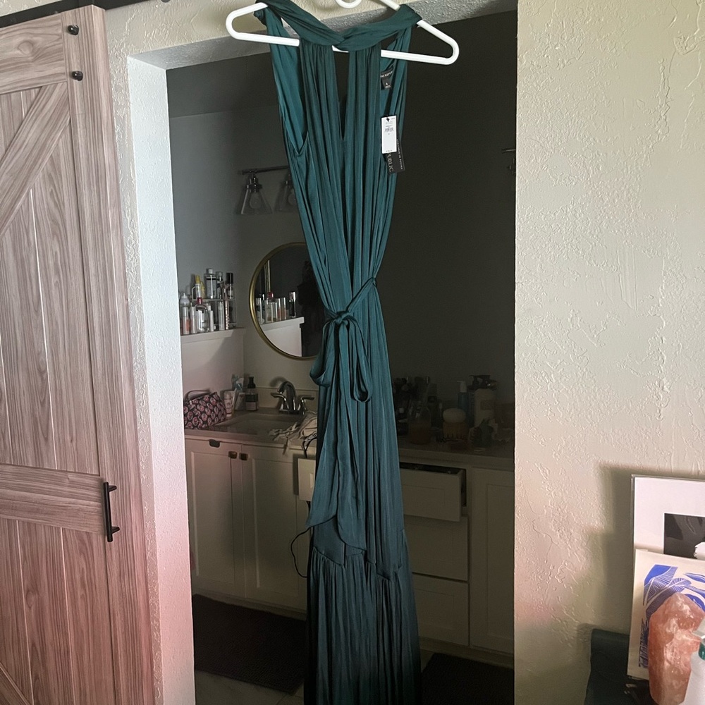 Banana Republic Teal Maxi Dress